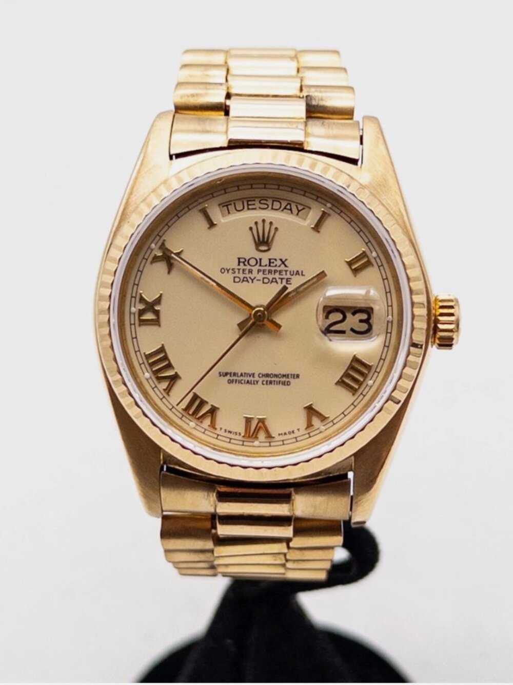 Rolex Men's President 18k Stamped Vintage Old Money With PAPERS